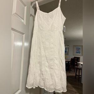 White eyelet sundress